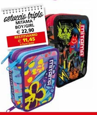 Il Gigante Astuccio tripla mitama boy/girl offerta