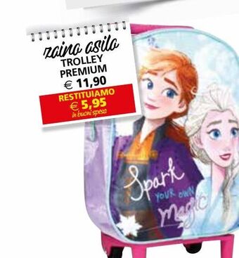 Il Gigante Zaino asilo trolley premium offerta