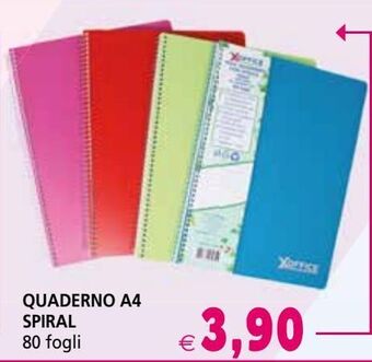 Il Gigante Quaderno a4 spiral 80 fogli offerta