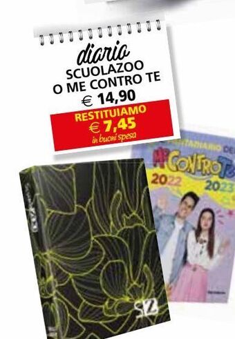 Il Gigante Diario scuolazoo o me contro te offerta