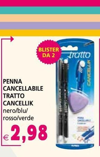 Il Gigante Penna cancellabile tratto cancellik offerta