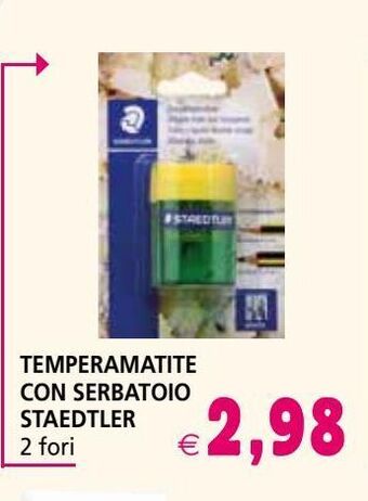 Temperamatite con serbatoio staedtler 2 fori