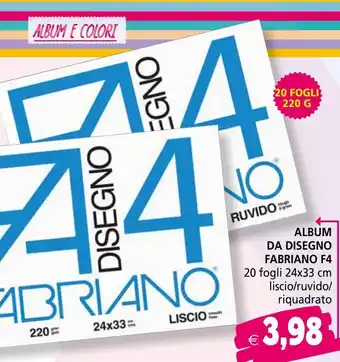 Il Gigante Album disegno fabriano f4 offerta