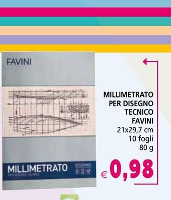 Millimetrato per disegno tecnico favini