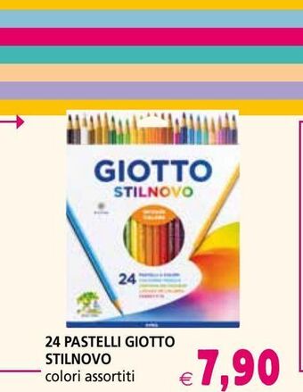 Il Gigante 24 pastelli giotto stilnovo offerta