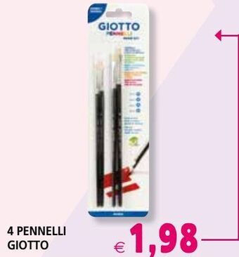 4 pennelli giotto