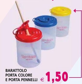 Il Gigante Barattolo porta colore e porta pennelli offerta