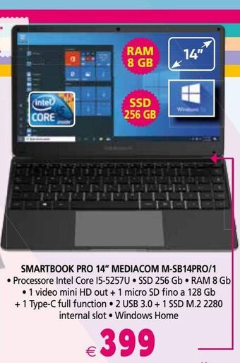 Il Gigante Smartbook pro 14'' mediacom m-sb14pro/1 offerta