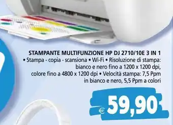 Il Gigante Stampante multifunzione hp dj 2710/10e 3in1 offerta