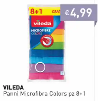 Prezzemolo e Vitale Vileda Panni Microfibra Colors 8pz+1 offerta