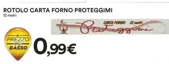 Coop Rotolo Carta Forno Proteggimi 12 Metri offerta