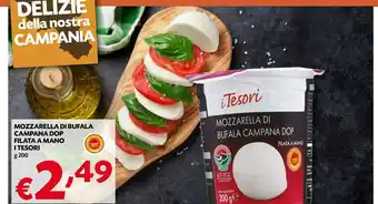 Borello Supermercati I tesori Mozzarella di bufala offerta