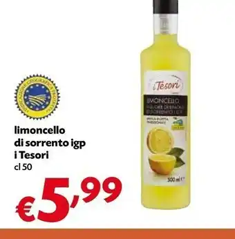 Borello Supermercati I tesori Limoncello offerta