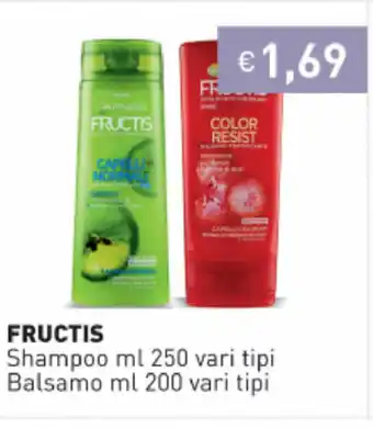 Fructis Shampoo 250ml, Balsamo 200ml