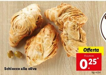Lidl Schiocco alle olive 53g offerta