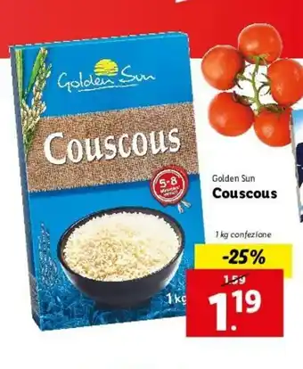 Lidl Golden Sun Couscous 1kg offerta