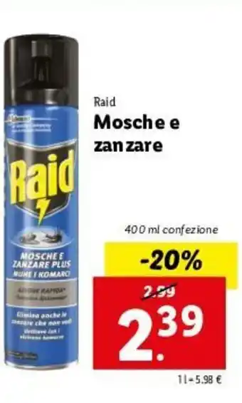 Raid Mosche e zanzare