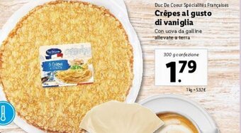 Lidl Crèpes al gusto di vaniglia 300g offerta