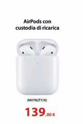 Euronics Airpods con custodia di ricarica offerta