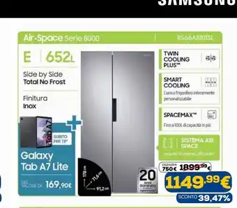 Euronics Air space serie 8000 + galaxy tab a7 lite offerta