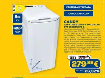 Euronics Candy lavatrice con alto carico eyt 1262dwe / 1-s offerta