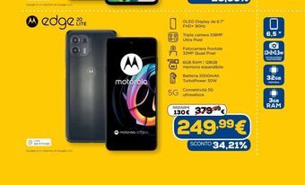 Euronics Motorola edge 20 lite offerta