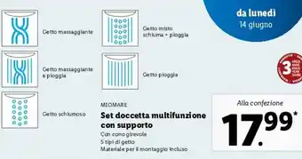 Lidl Set doccetta multifunzione con supporto offerta