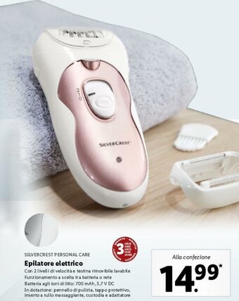 Lidl Epilatore elettrico offerta