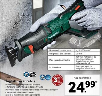 Lidl Seghetto ricaricabile offerta