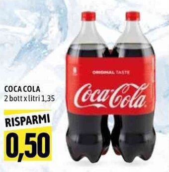 Emi Supermercati Coca Cola 2 bott x litri 1,35 offerta