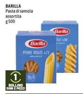 Emi Supermercati Barilla Pasta di semola assortita g 500 offerta