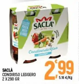 Sacla Condiriso Leggero 2 x 290 gr