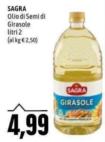 Sagra Olio di Semi di Girasole litri 2
