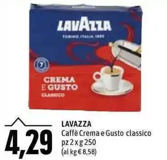 Emi Supermercati Lavazza Caffè Crema e Gusto classico pz 2 x g 250 offerta