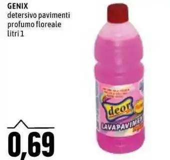 Emi Supermercati Genix detersivo pavimenti profumo floreale litri 1 offerta