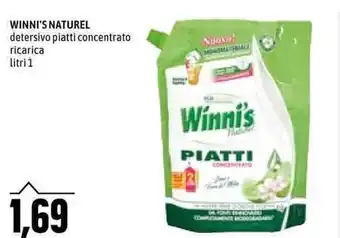 Emi Supermercati Winni's Naturel detersivo piatti concentrato ricarica litri 1 offerta