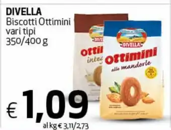Divella Biscotti Ottimini vari tipi 350/400 g