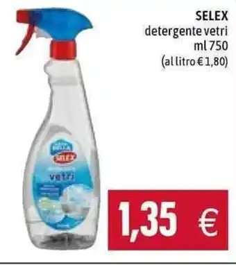 Emi Supermercati Selex detergente vetri ml 750 offerta