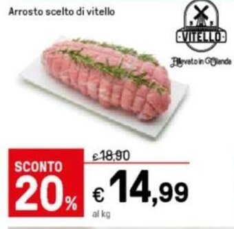 Iper La Grande Arrosto scelto di vitello offerta
