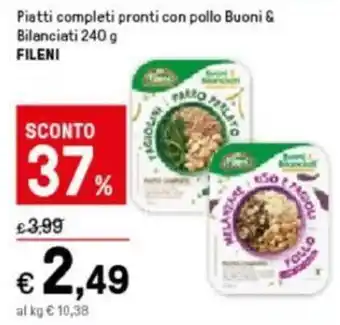 Fileni Piatti completi pronti con pollo Buoni & Bilanciati 240 g