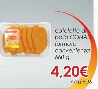 Conad Cotolette di pollo conad formato convenienza offerta