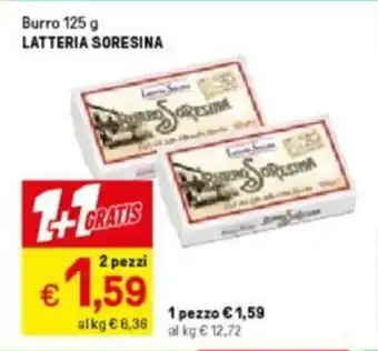 Iper La Grande Latteria Soresina Burro 125 g offerta