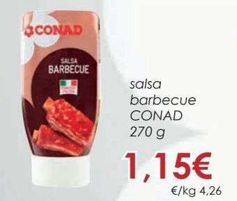 Salsa barbecue conad 270 g