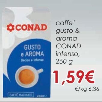 Conad Caffè gusto & aroma conad intenso, 250 g offerta