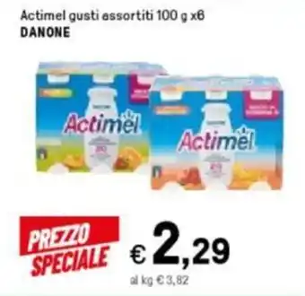 Iper La Grande Danone Actimel gusti assortiti 100 g x6 offerta