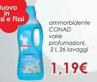 Conad Ammorbidente conad varie profumazioni 2 l, 26 lavaggi offerta