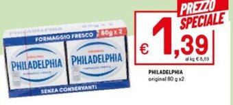 Iper La Grande Philadelphia Original 80 g x2 offerta