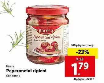 Lidl Peperoncini ripieni baresa offerta