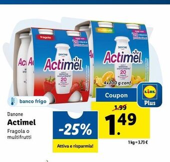 Lidl Actimel danone offerta