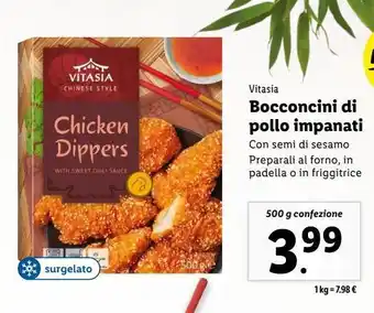 Lidl Bocconcini di pollo impanati vitasia offerta